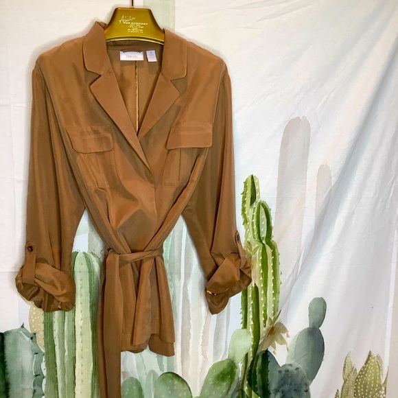 Chico's Lightweight Baggy Blazer w/ Waist Tie 🌵 3 - Picture 1 of 6